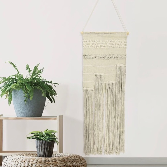Habitat Cream Woven Wall Hanging - Picture 1 of 4